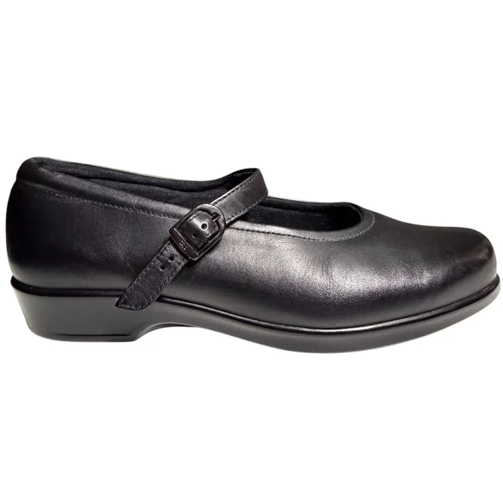 SAS Maria Mary Jane Leather Shoes Black Tripad Comfort Size 11
